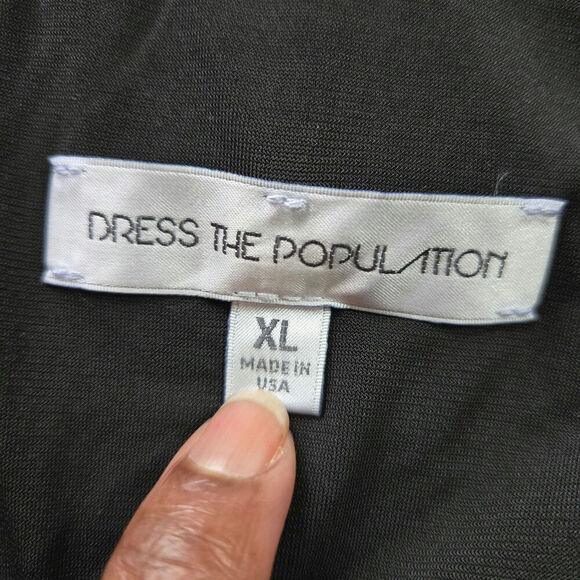 Dress the Population Womens Sequin Slip Midi Dress XL Whimsigoth Fairy Grunge - Picture 8 of 12